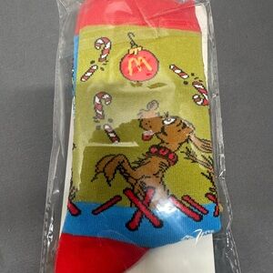 McDonald's Holiday Socks - Red, Green, and Blue